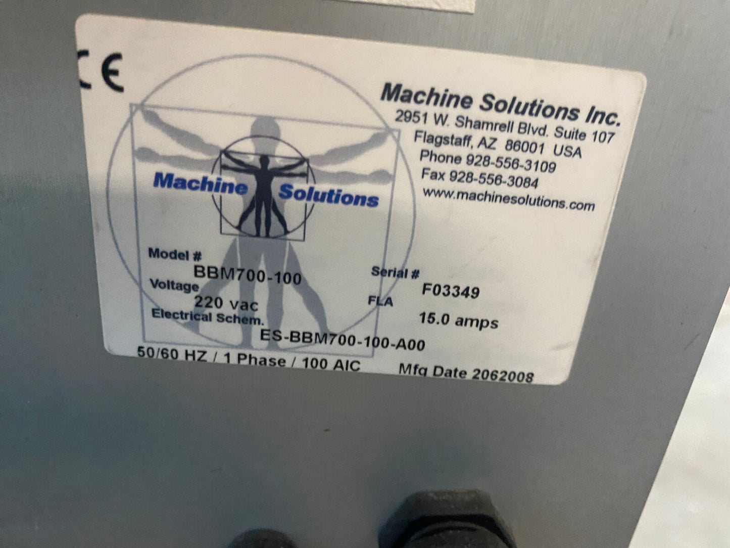 LOT OF 2 MSI Machine Solutions BALLOON BLOWING SYSTEMS BBM700-100 Parts /Repair