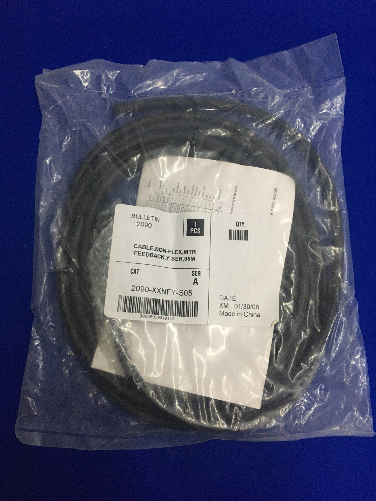 BOLLETTINO 2090 CAVO 2090-XXNFY-S05 SER A 1 PZ. CAVO