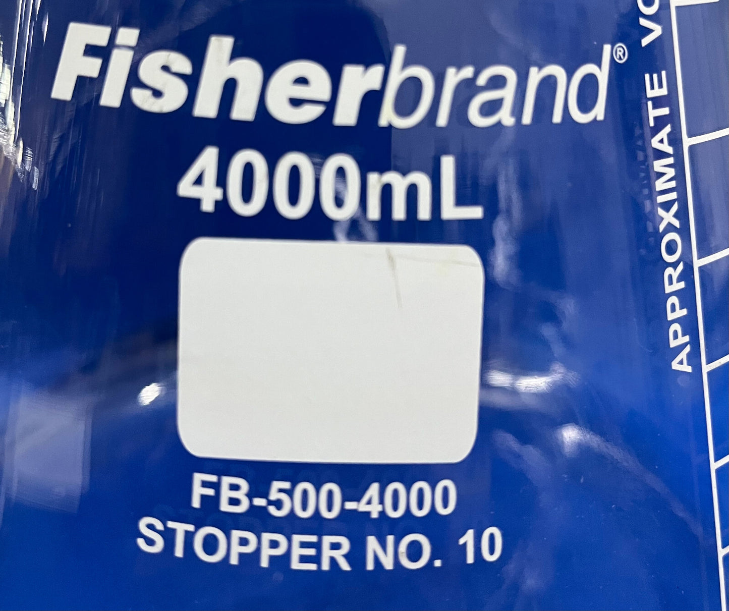 FISHERBRAND FB-500-4000 ERLENMEYER FLASK 4000mL NARROW - QTY 2