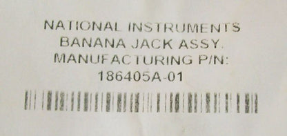 NATIONAL INSTRUMENTS P/N 186405A-01 BANANA JACK ASSY