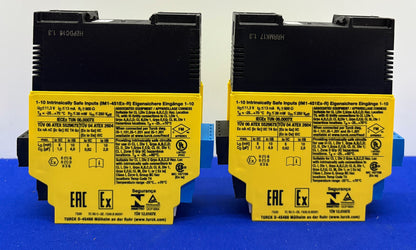 TURCK IM1-451Ex-R ISOLATING SWITCHING AMPLIFIER 4-CH LED INDICATOR - 1 LOT QTY 2