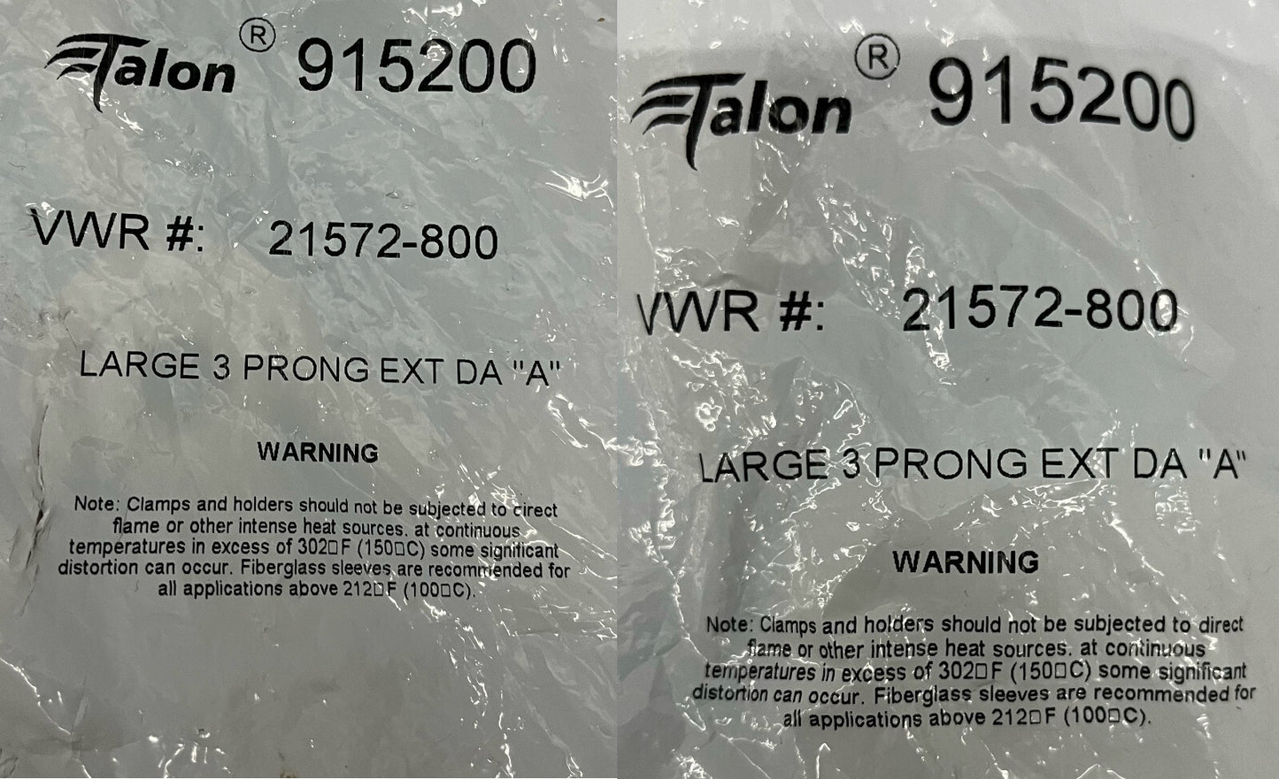 VWR TALON® 915200 21572-800 GRANDES PINCES D'EXTENSION DE LABORATOIRE À 3 BROCHES DA « A » QTE 2 