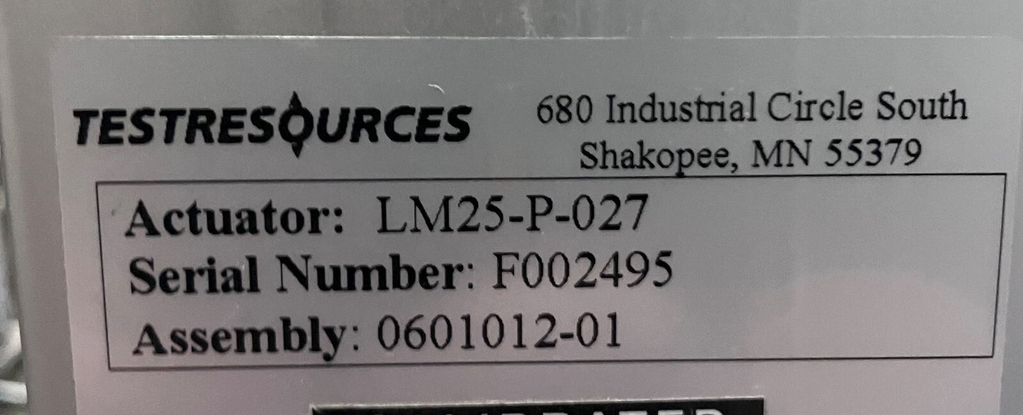 ATTUATORE PER PROVA DI FATICA TESTRESOURCES (LM25-P-027)