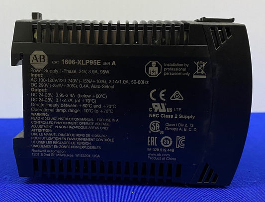 Allen Bradley AB 1606-XLP POWER SUPPLY 1606-XLP95E Ser.A / 1606XLP95E