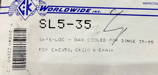 CK Worldwide Safe-Loc SL5-35 Gas Cooled WELD For Dinse 35-95 CKC150 CK150,CKA16