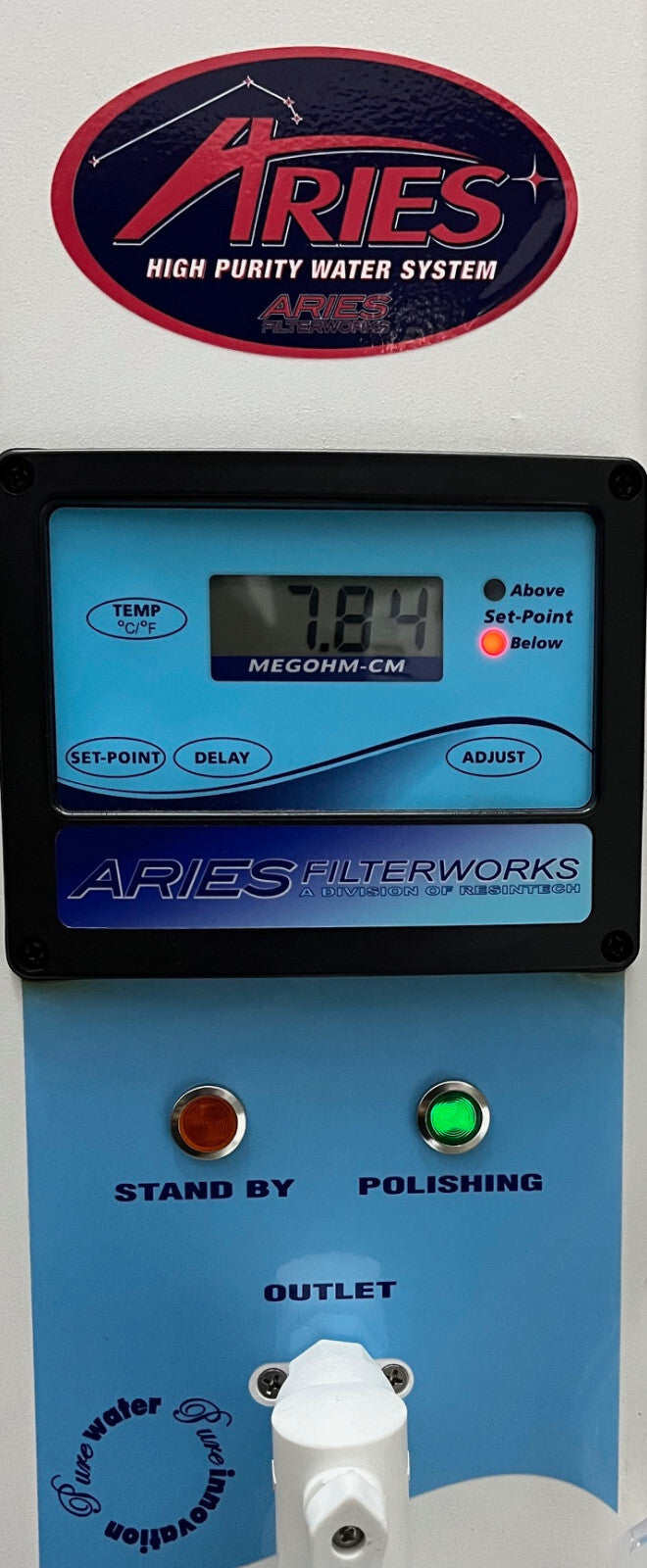 ARIES ARS-105 FILTERWORKS PURIFICATION HIGH PURITY WATER SYSTEM - PART/REPAIR