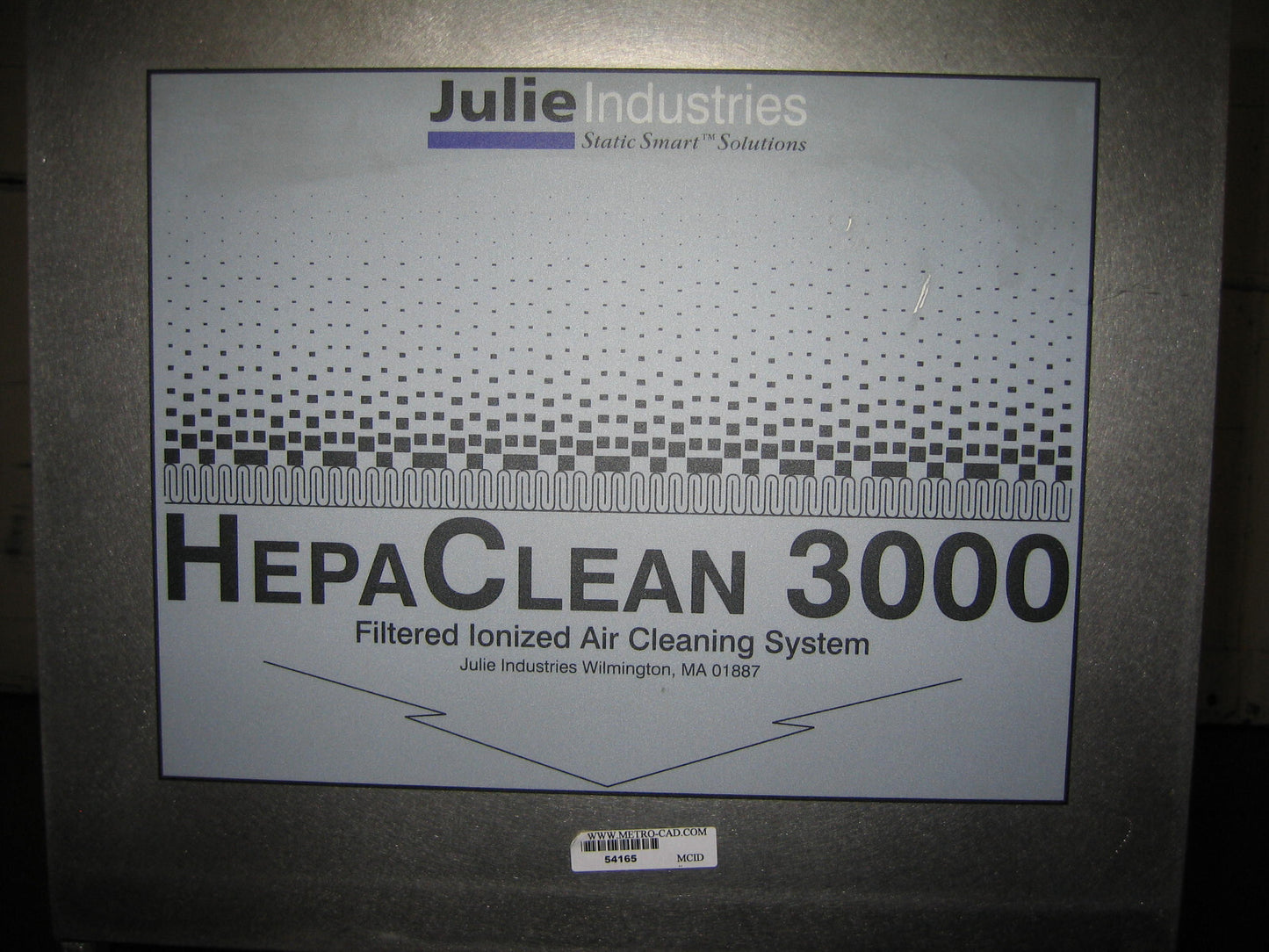 JULIE INDISTRIES STATIC SMART SOLUTIONS HELPA CLEAN 3000 UNABLE TO  TESTED