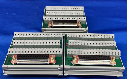 1 LOT QTY OF 3 - WAGO 50 Pin DIN RAIL MOUNT TERMINAL BLOCK