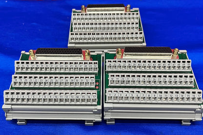 1 LOT QTY OF 3 - WAGO 50 Pin DIN RAIL MOUNT TERMINAL BLOCK