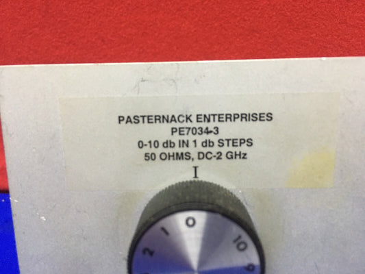 PASTERNACK ENTERPRISES PE7034-3 ROTARY STEP ATTENUATOR
