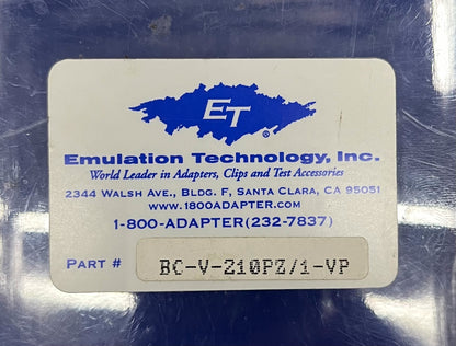 ET EMULATION TECHNOLOGY BC-V-210PZ/1-VP SURFACE MOUNT EMULATOR ADAPTER