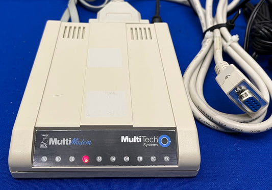MULTI TECH SYSTEMS MT5634ZBA MULTIMODEM ZBA WITH CABLES & POWER CORD