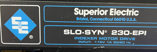 SUPERIOR ELECTRIC SLO-SYN ®  230-EPI 230 EPI INDEXER MOTOR DRIVE
