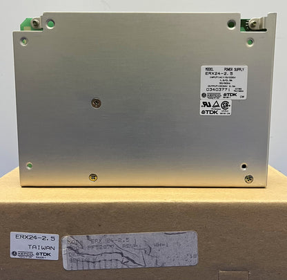Alimentation TDK KEPCO ERX24-2.5 Entrée : CA 115/230 V, 1,6/0,9 A, 50/60 HZ Sortie : CC 24 V