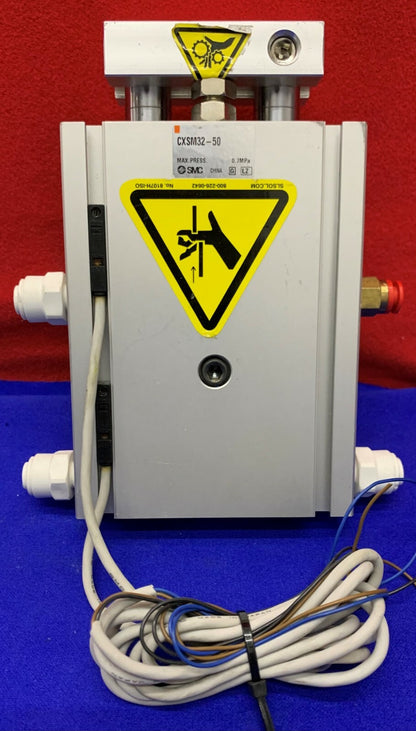 SMC CXSM32-50 Dual Rod Guided Cylinder with SMC D-Z76 Sensors