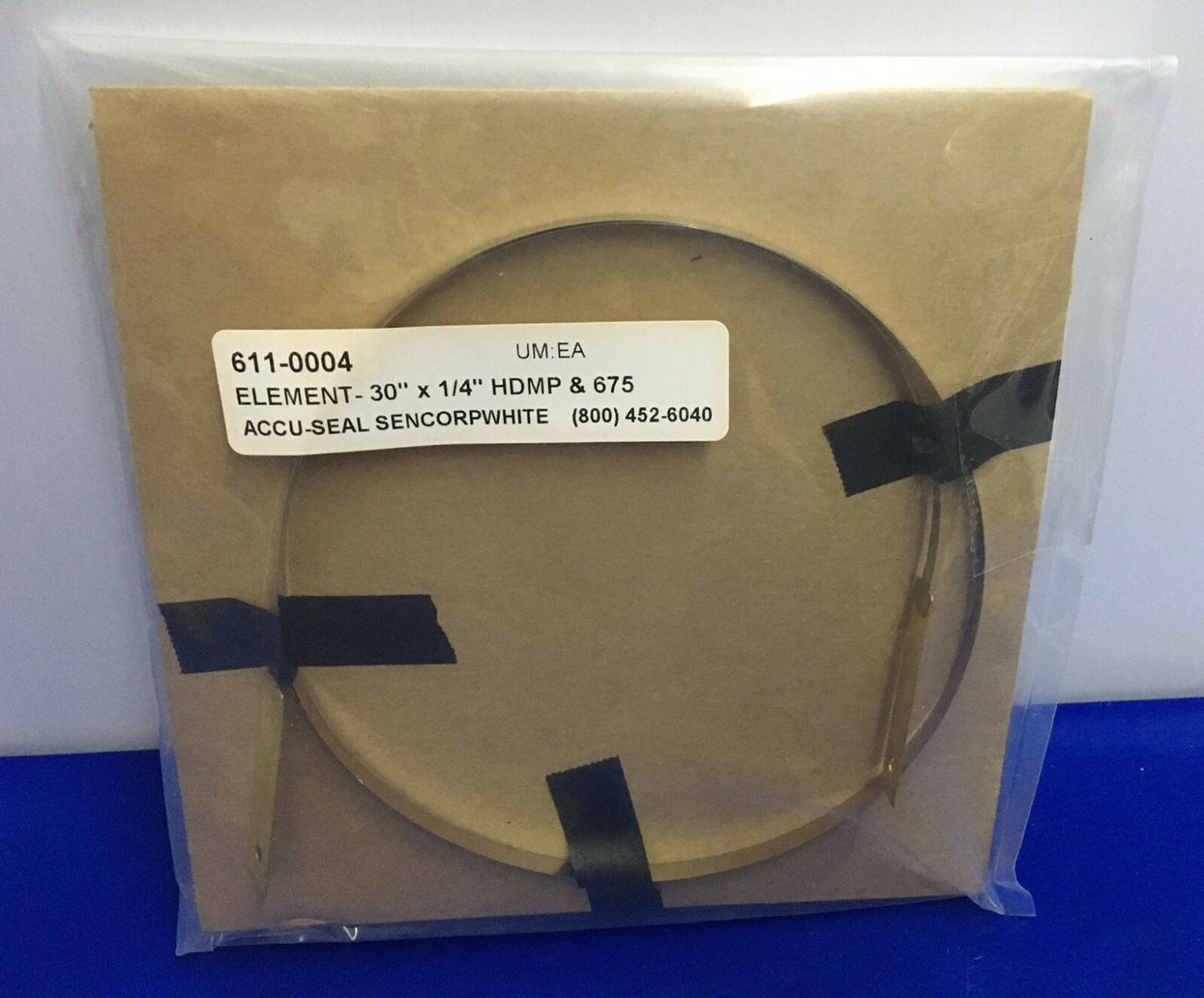 ACCU-SEAL SENCORPWHITE 611-0004 ELEMENT - 30" X 1/4" HDMP &amp; 675 HEIZELEMENT