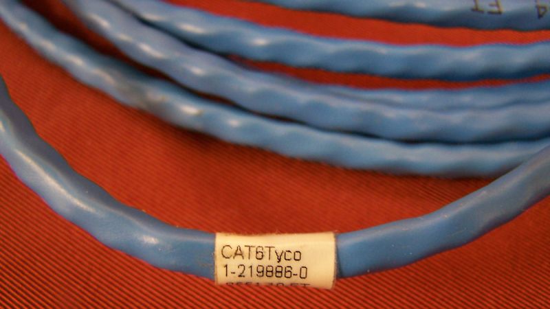 POE CAT6 TYCO 10FT NETCONNECT CATEGORY 6 PATCH CABLE Ethernet 10 feet