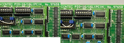 CONTEC PIO-16/16L (PC) H NO. 9765B ISOLATED DIGITAL I/O BOARD - 1 LOT QTY 4