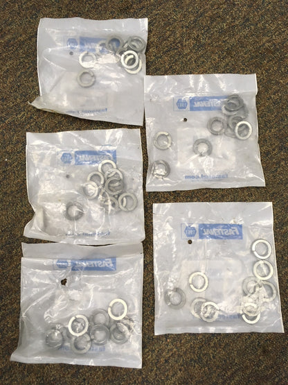 5 PKGS FASTENAL 1140387 DIN127B SPRING L/W MI6 MECH WASHERS TOTAL OF 50 WASHERS