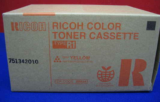 Ricoh Type R1 Toner Cassette Yellow Box Stamped 751342010 Part No. 888341