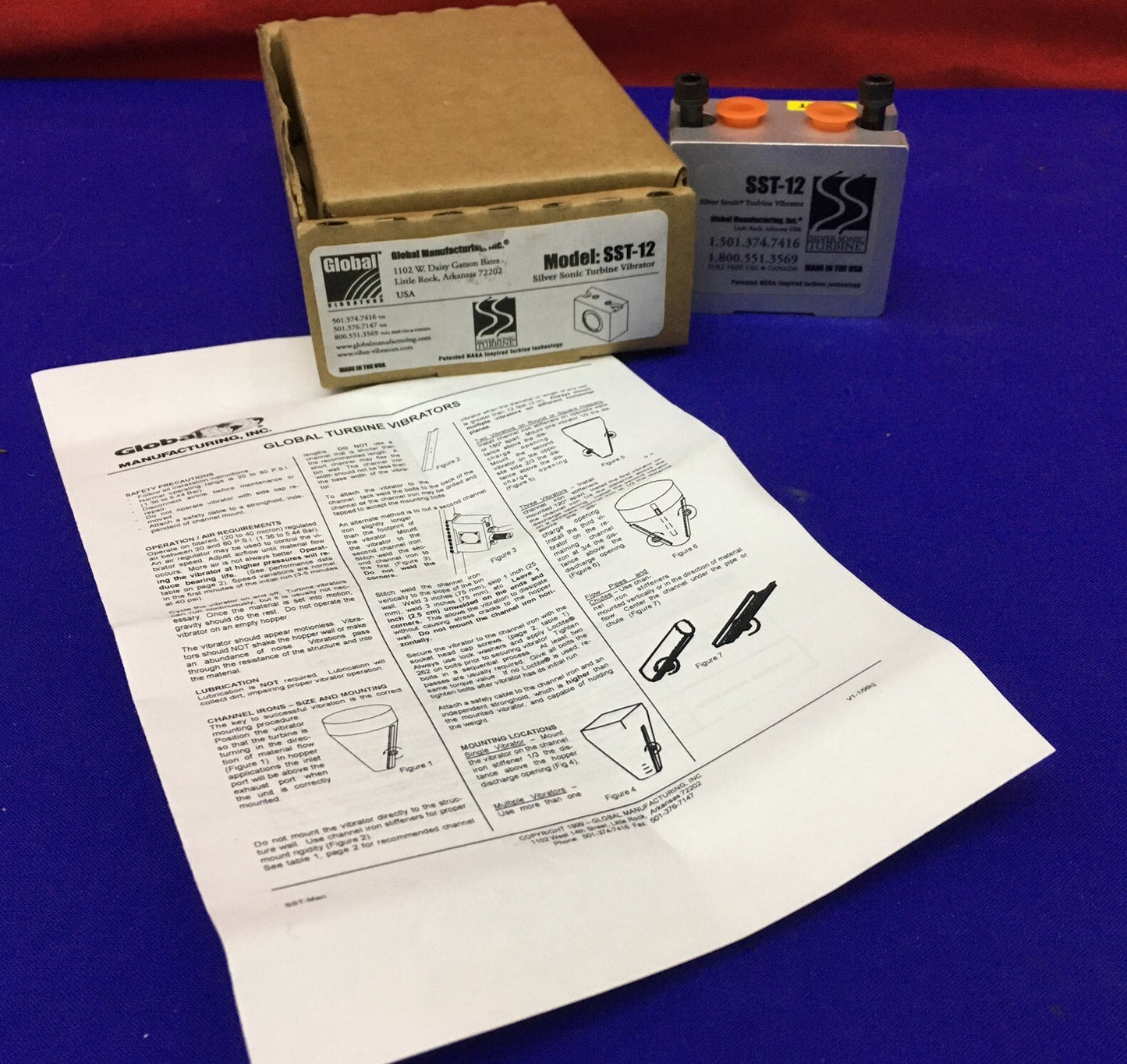 GLOBAL MANUFACTURING SST-12 SILVER SONIC ® TURBINE VIBRATOR