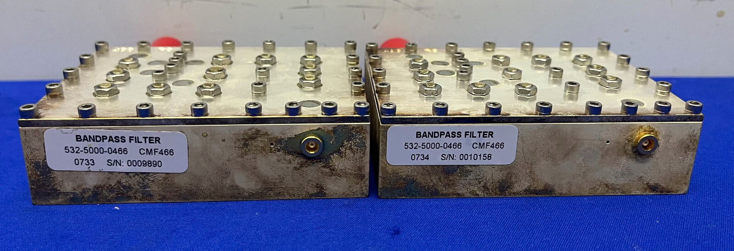 HF-Bandpassfilter 466 R6 1,5 GHz CMT 532-5000-0466 CMF466 0702 – 1 Charge, Menge 2