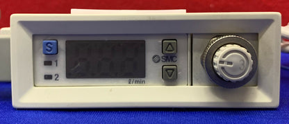 1 Lot Qty of 2 - SMC Digital Flow Switch PFM750S-N01L-E  FLOW RATE 1-50L
