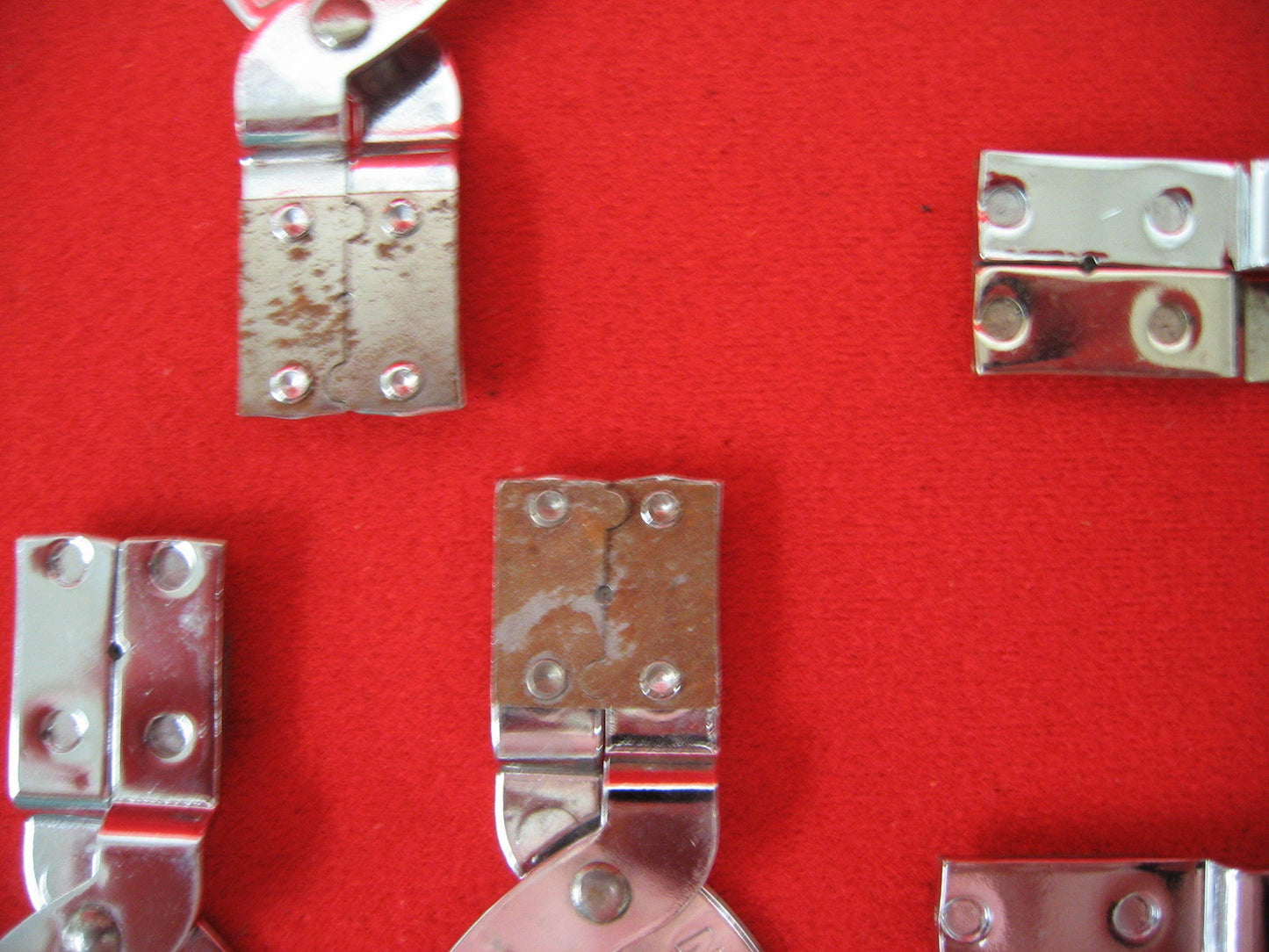 CLAUSS NO-NIK FIBER OPTIC STRIPPER USED RED HANDLE 1 LOT OF 7