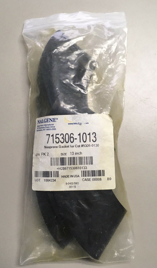1 PACKAGE QTY OF 2 - NALGENE ® 715306-1013 NEOPRENE GASKET 13" FOR #5306-0130