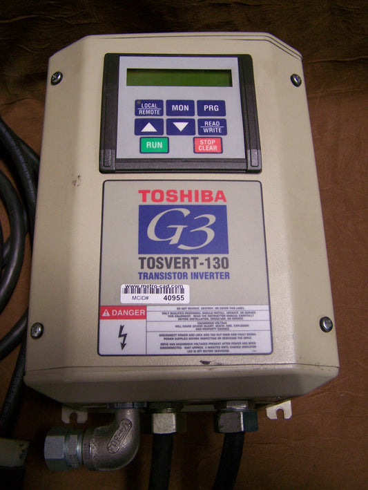 TOSHIBA MODEL G3 TOSVERT-130 TRANSISTOR INVERTER