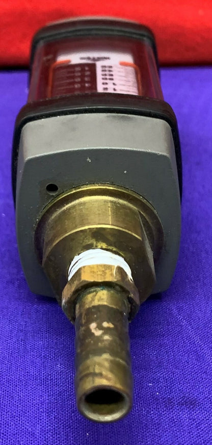 Hedland Water Flowmeter H205B-020 / .2-2.0 GPM / 1.0-.5 LPM / 1/4” brass
