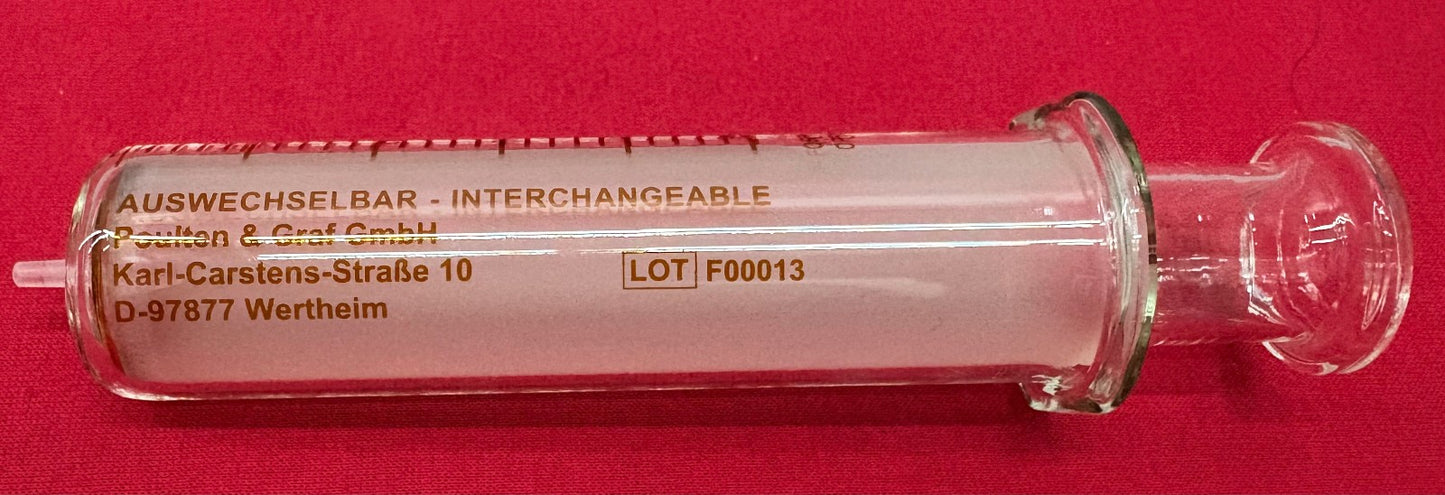 FORTUNA OPTIMA® 100ml GLASS SYRINGE GLASS LUER TIP