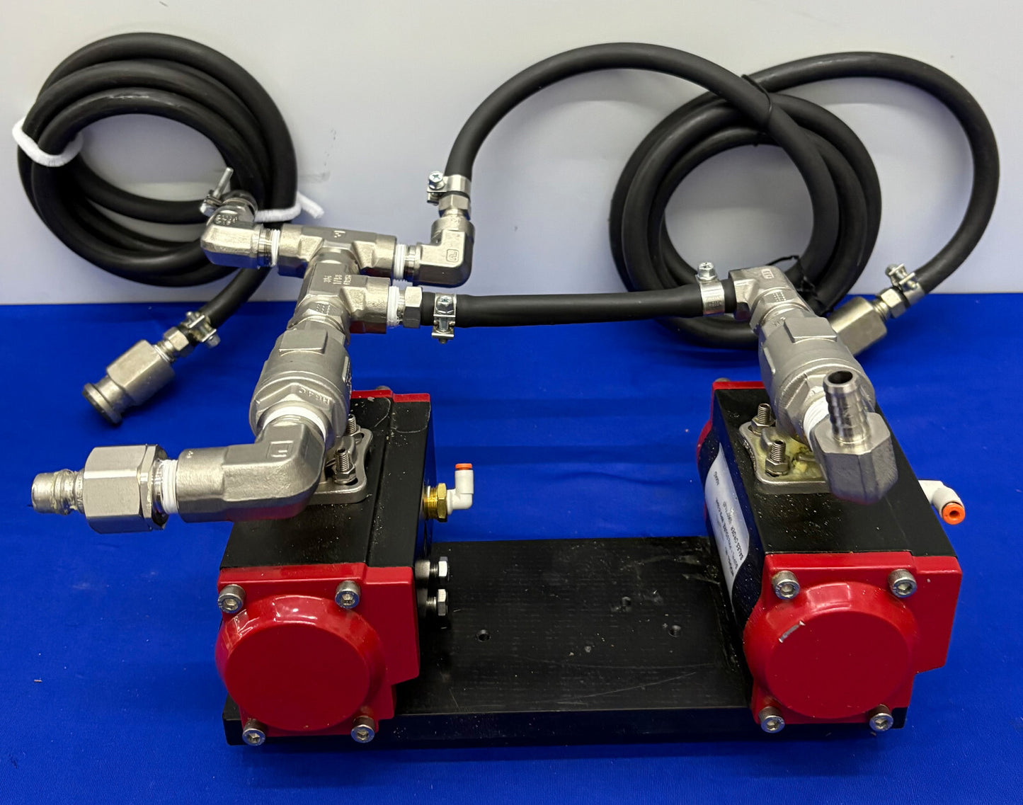 ANDERSON DWYER SERIES WE08 PNEUMATIC ACTUATOR 2 PIECE NPT BRASS BALL VALVE 80PSI