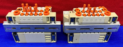 Lot of 2 SMC SS5V1 1011265-00-6 with (5) SV1100-5FU Solenoid Valves