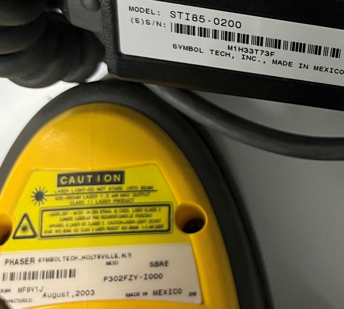 SYMBOL P302FZY-I000 BARCODE SCANNER w/ USB CABLE ST185-0200 LOT OF 3