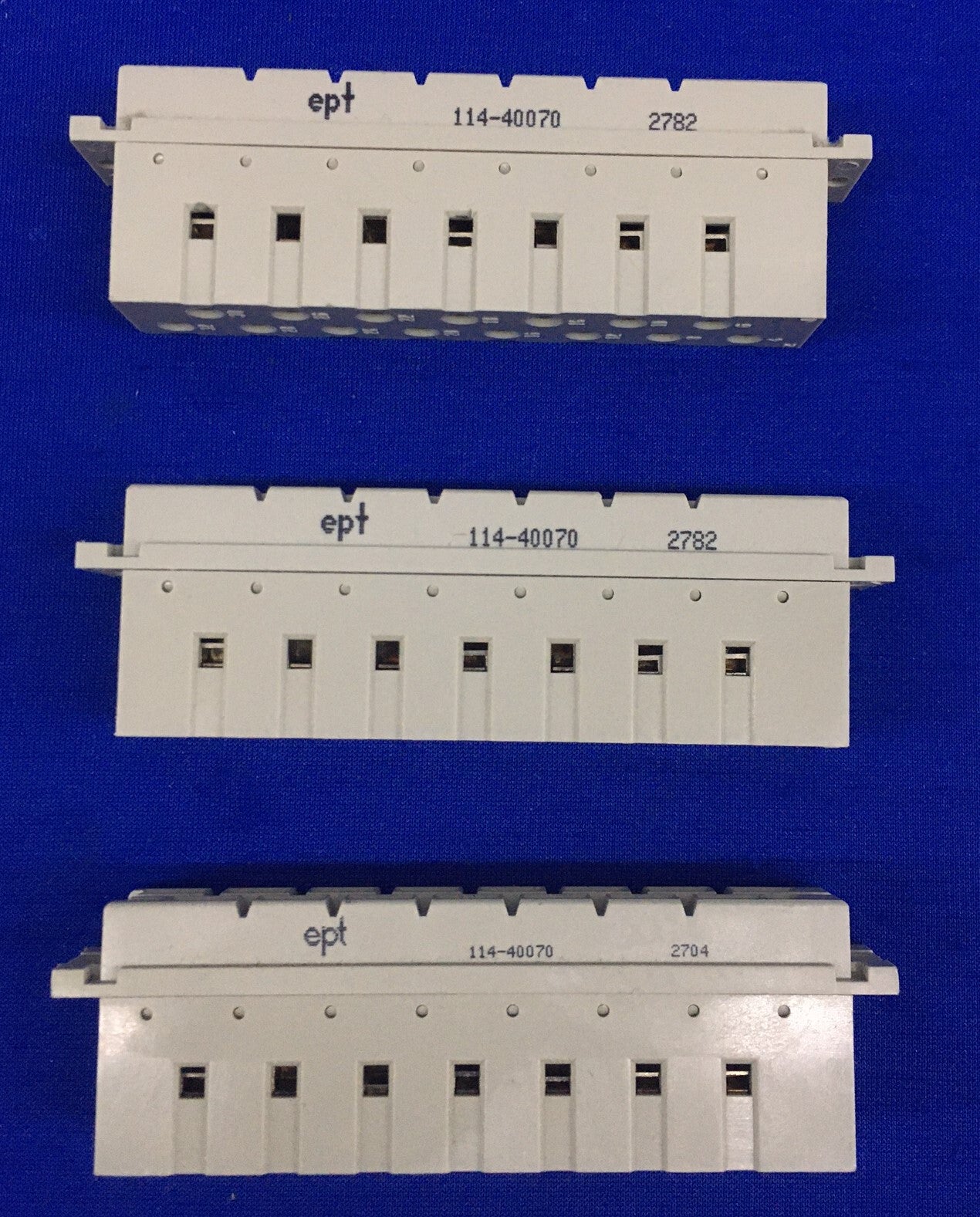 1 LOT QTY 3 - EPT 114-40070 CONNECTOR 15 PIN