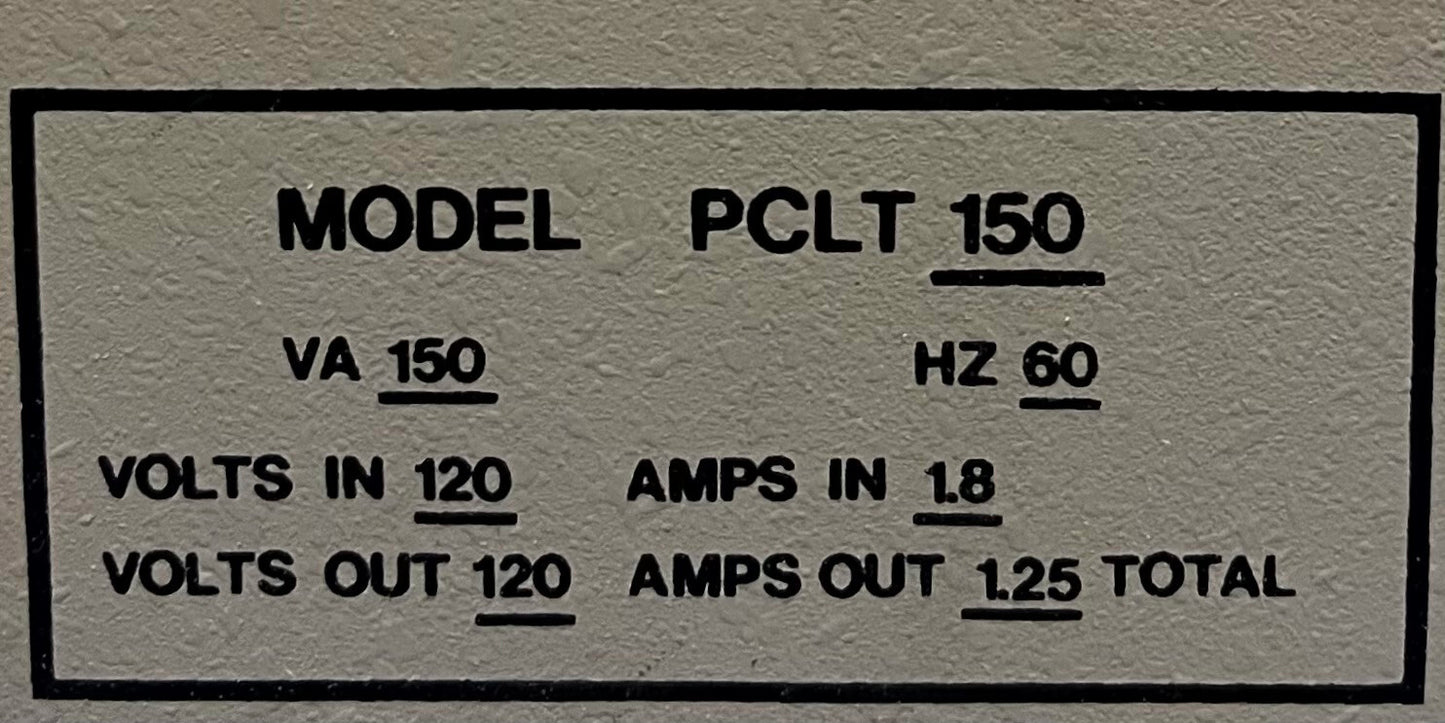 LINETAMER PCLT 150 POWER LINE CONDITIONER 150VA 60HZ IN 120 OUT 120