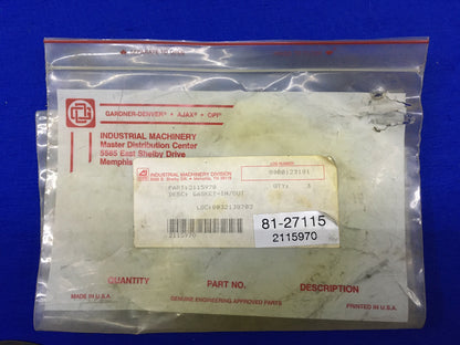 1 PAKET MIT 3 - GARDNER-DENVER 2115970 / 81-27115 DICHTUNG IN/OUT
