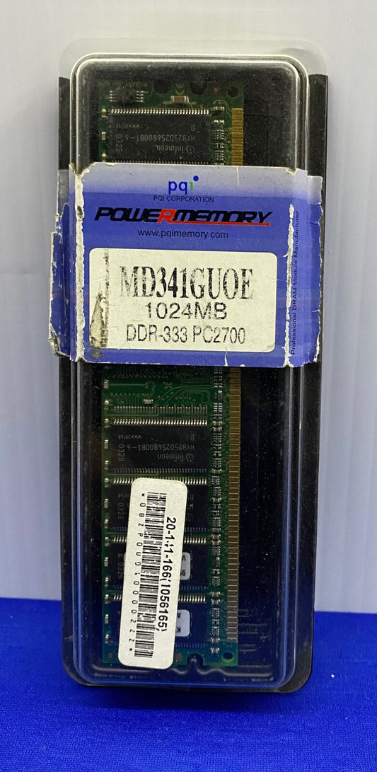 PQI / POWERMEMORY MD341GU0E 1024MB DDR-333 PC2700 DESKTOP MEMORY