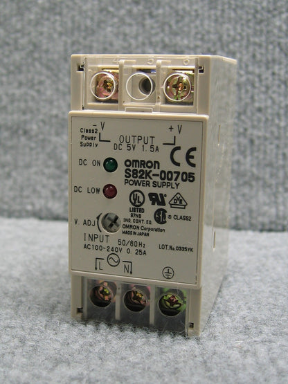 NEW OMRON S82K-00705 LOT NO. 0335 POWER SUPPLY