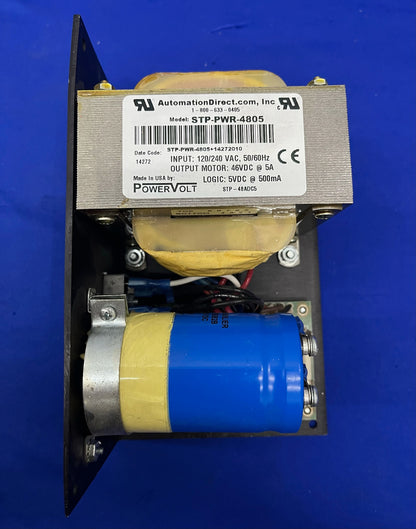 AUTOMATION DIRECT POWERVOLT STP-PWR-4805 POWER SUPPLY INPUT 120/240VAC