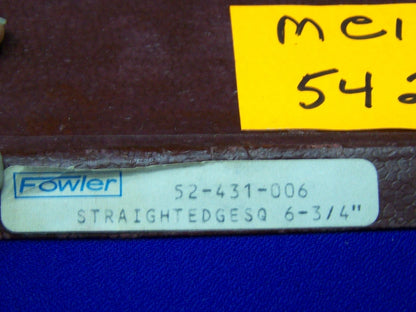 FOWLER  52-431-006 6-3/4" STRAIGHT EDGE SQUARE BY ZNP RAVA