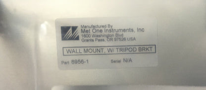 MET ONE WALL MOUNT W/TRIPOD BRKT 8956-1 WITH OMEGA TRIPOD