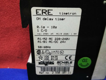 LOT OF 2 ENTRELEC ERE ON DELAY TIMERS .1s - 10s