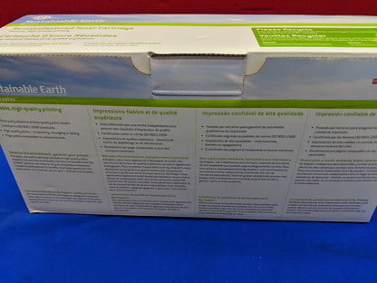 Staples Sustainable Earth Remanufactured Black Toner Cartridge (Model SEB460R)