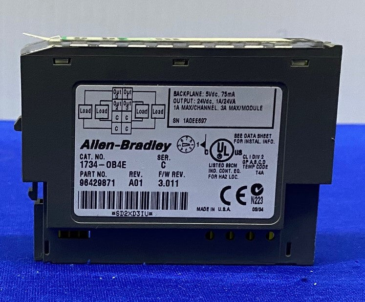 Allen Bradley AB 1734-0B4E SER C 96429871 REV A01 PLC-CONTROLLER