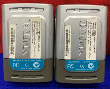 Lot of 4 D-Link Power Over Ethernet Adapter DWL-P200 (only 3 48V Power Adpaters)