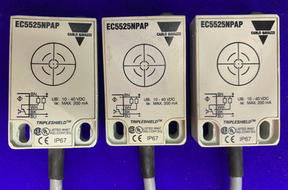 QTY 3 - SENSORI DI PROSSIMITÀ CARLO GAVAZZI EC5525NPAP