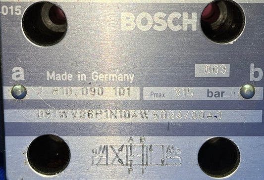 BOSCH VALVE 0810 090 101 / 081WV06P1N104WS024/00A0 315PMAX