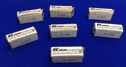VLIER ENGINEERING S-49P SPRING PLUNGER #6-32  0.5 TO 1.5 END FORCE LBS